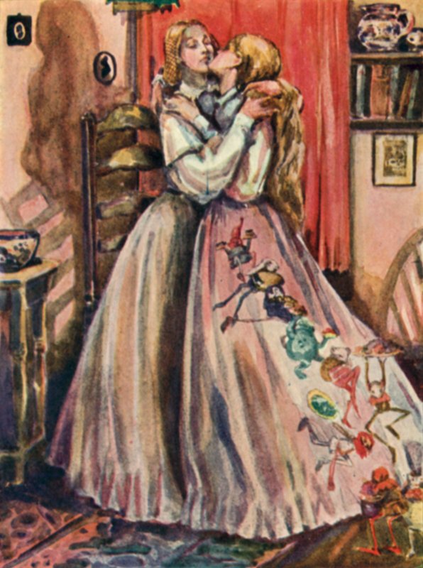 Illustrasjon for Goblin Market av Christina Rossetti av Dion Clayton Calthrop