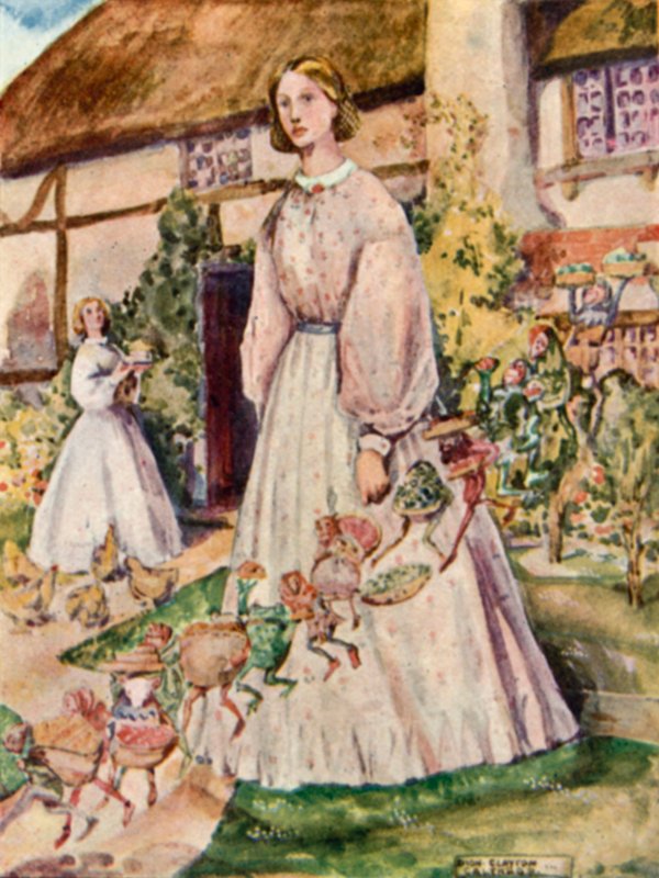 Illustrasjon for Goblin Market av Christina Rossetti av Dion Clayton Calthrop