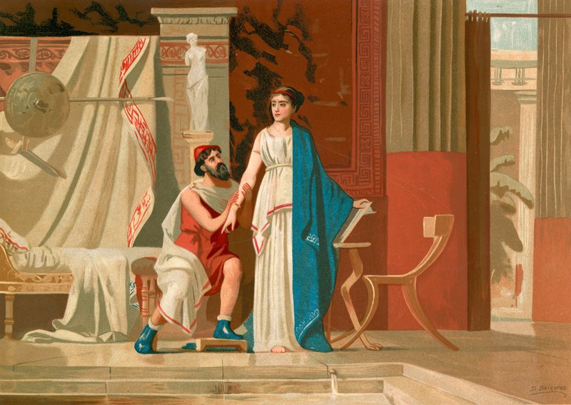 Aspasia og Perikles av Dionisio Baixeras Verdaguer