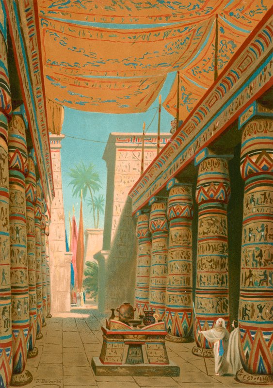 Interiør i et palass til en egyptisk hersker av Dionisio Baixeras Verdaguer