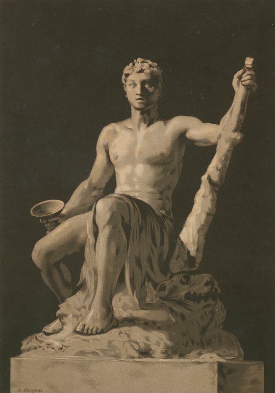 Statue av Herkules av Dionisio Baixeras Verdaguer