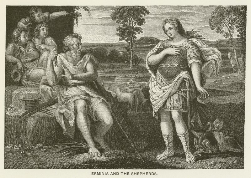 Erminia og gjeterne av Domenichino