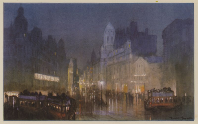 Canal Grande på Tottenham Court Road av Donald Maxwell