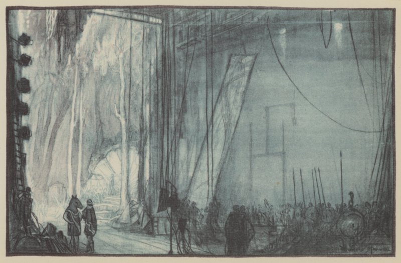 En midtsommernatts drøm. Utenfor scenen på Drury Lane av Donald Maxwell