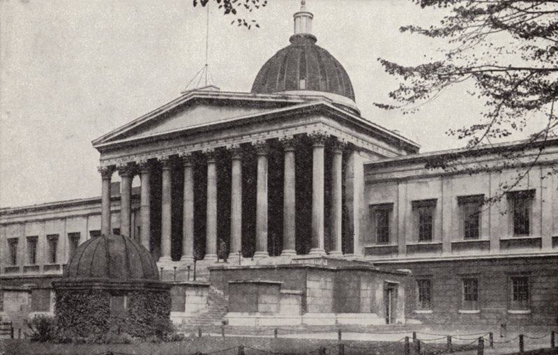 University College, Gower Street, Bloomsbury, London (s/hvitt-bilde) av Donald McLeish