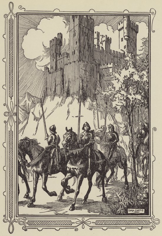 Sir Galahad ved klosteret av Dora Curtis