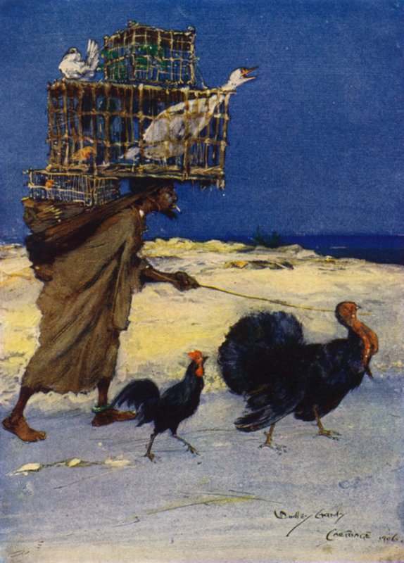The Bird Fancier, Kartago, Tunisia av Dudley Hardy