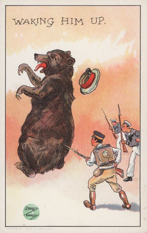 Å vekke ham, ca. 1904-05 av Dudley Hardy
