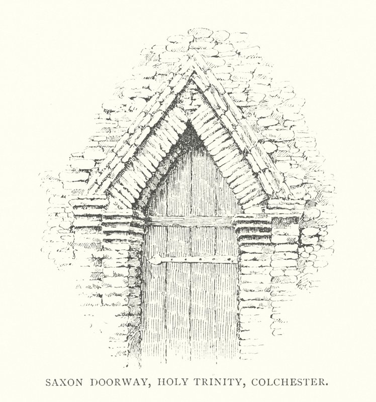 Saksisk døråpning, Den hellige treenighet, Colchester (lito) av Duncan Moul