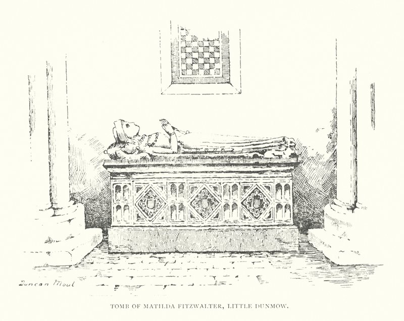 Matilda Fitzwalters grav, Little Dunmow (lito) av Duncan Moul