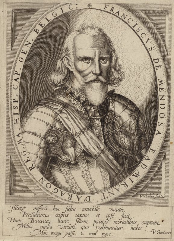 Portrett av Francesco de Mendoza av Dutch School