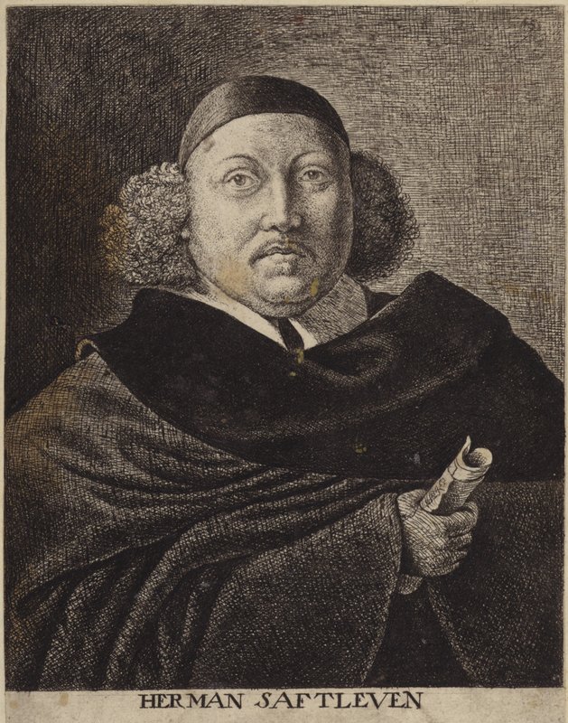 Portrett av Herman Saftleven den yngre av Dutch School
