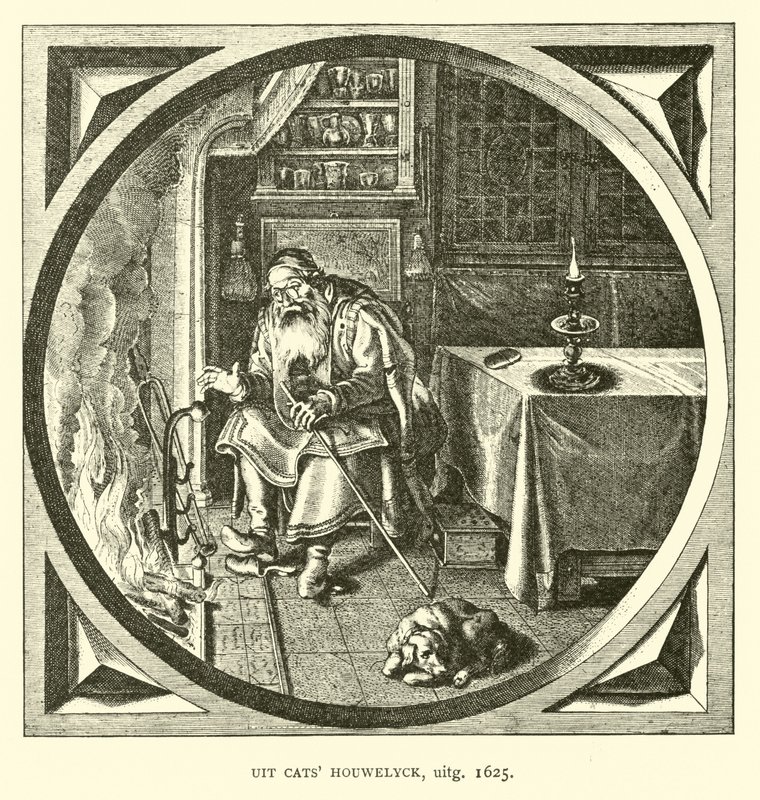 Scene fra Houwelick, av Jacob Cats, 1625 av Dutch School