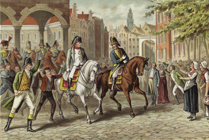 Keiser Napoleon gikk inn i Utrecht, Nederland, 1811 av Dutch School