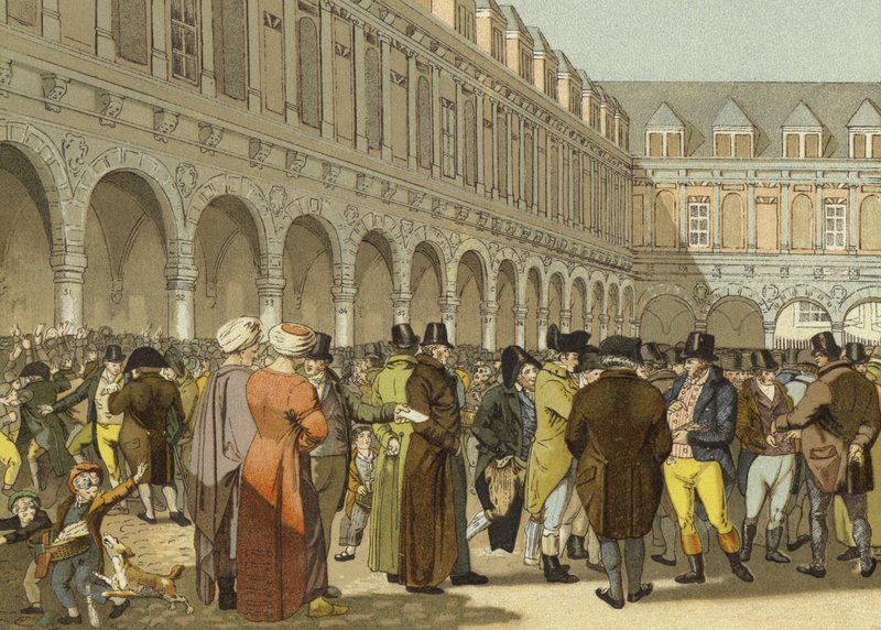 Den store utvekslingen i Amsterdam, 1800-tallet av Dutch School