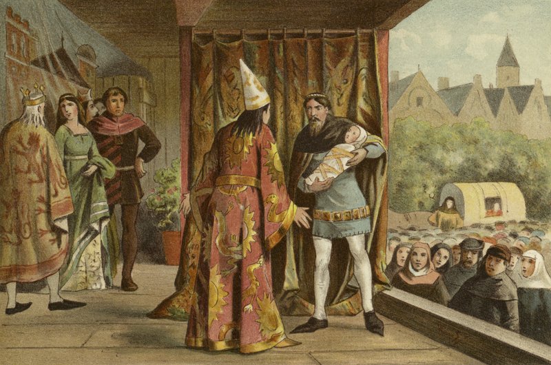 Teaterforestilling, 1300-tallet av Dutch School