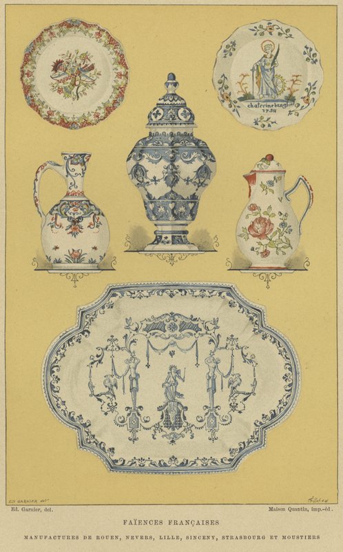Franske fajanser av E. Garnier