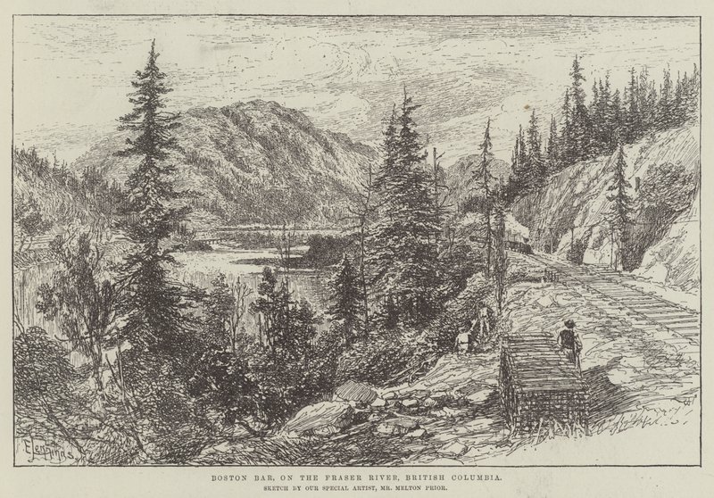 Boston Bar, ved Fraser River, British Columbia av E. Jennings