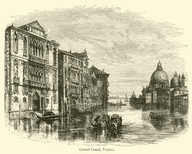 Canal Grande, Venezia av E. Jennings