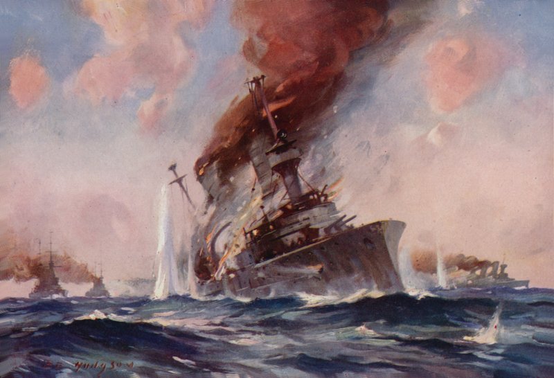 Slaget ved Falklandsøyene: senkingen av Scharnhorst av E. S. Hodgson