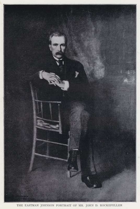 Eastman Johnson-portrettet av John D Rockefeller av Eastman after Johnson