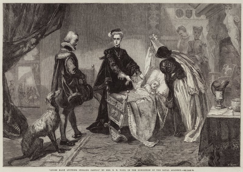 Queen Mary slutter i Stirling Castle av Edgar Melville Ward