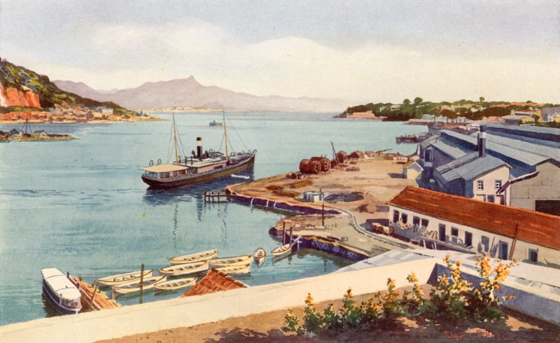Workshops fra Lloyd Brasileiro Steamship Company (farge litho) av Edgar L. Pattison