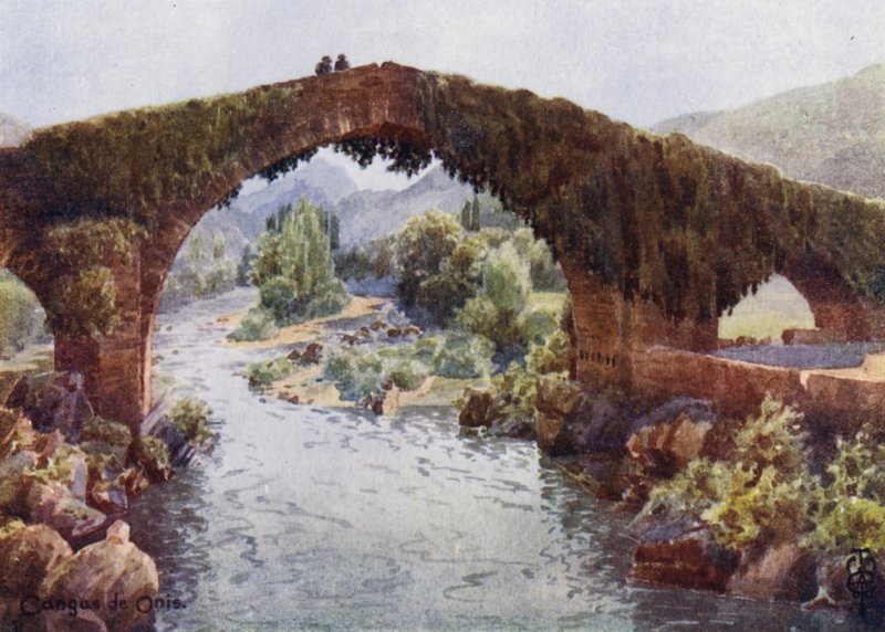 Nord-Spania: Broen over Sella (fargebilde) av Edgar T. A. Wigram