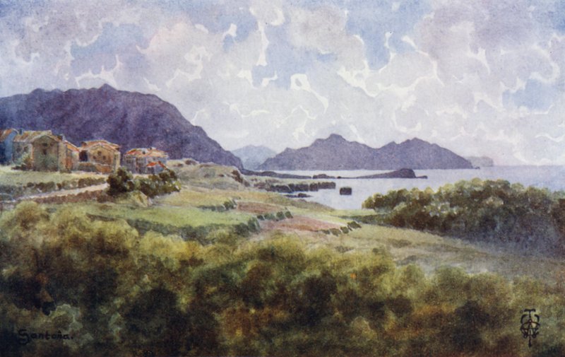 Nord-Spania: Santana (svart litho) av Edgar T. A. Wigram