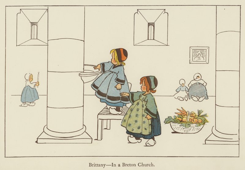 Bretagne, i en bretonsk kirke av Edith Farmiloe