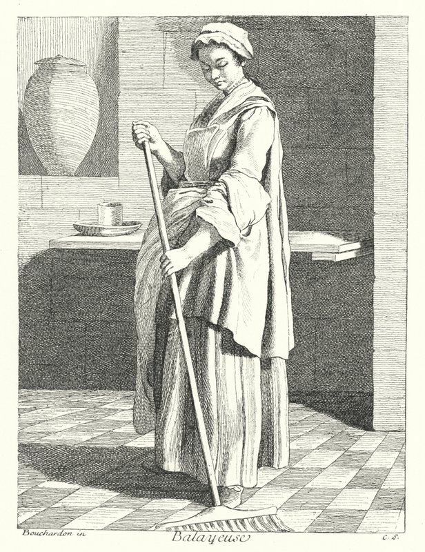 Feiemaskin (gravering) av Edmé (after) Bouchardon