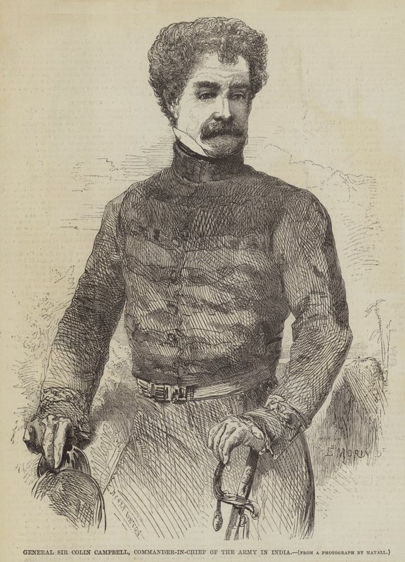 General Sir Colin Campbell, øverstkommanderende for hæren i India av Edmond Morin