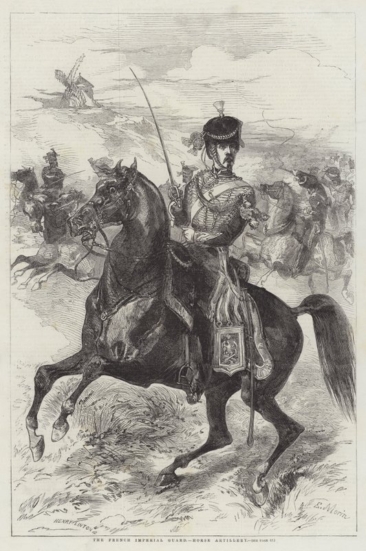 Den franske keisergarden, Hesteartilleri av Edmond Morin
