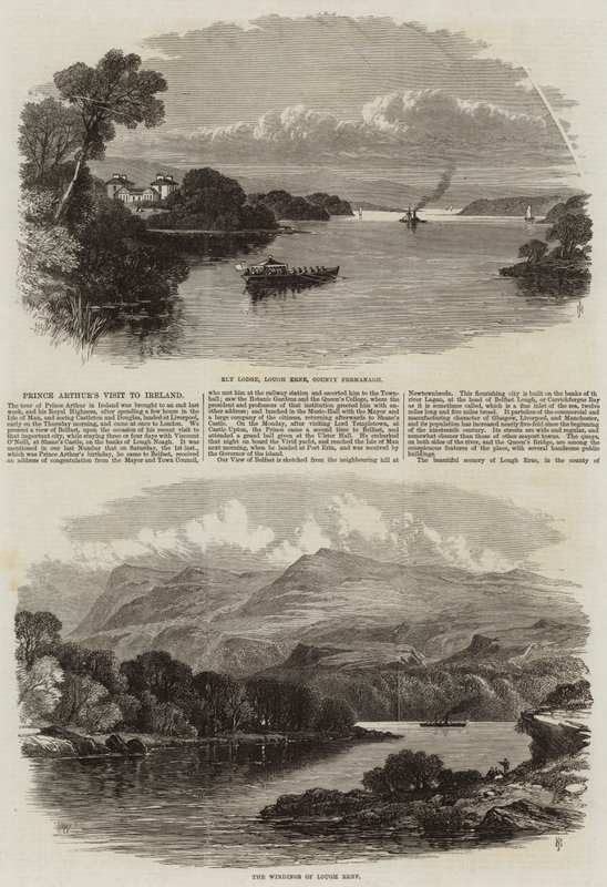 Prins Arthurs besøk til Irland av Edmund Morison Wimperis