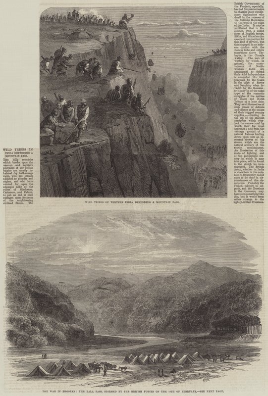Krigen i Bhutan av Edmund Morison Wimperis