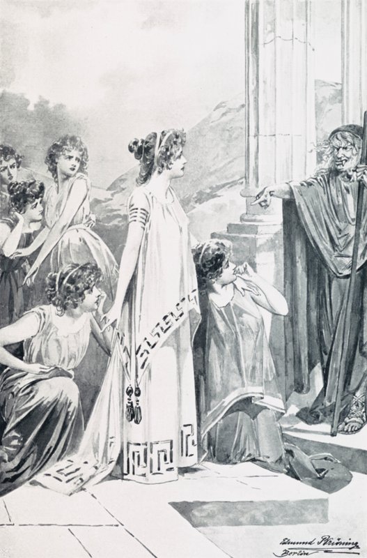 Illustrasjon for Goethes Faust av Edmund Bruning