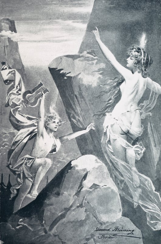Illustrasjon for Goethes Faust av Edmund Bruning