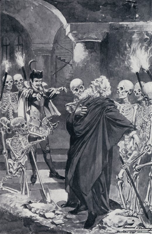 Illustrasjon for Goethes Faust av Edmund Bruning