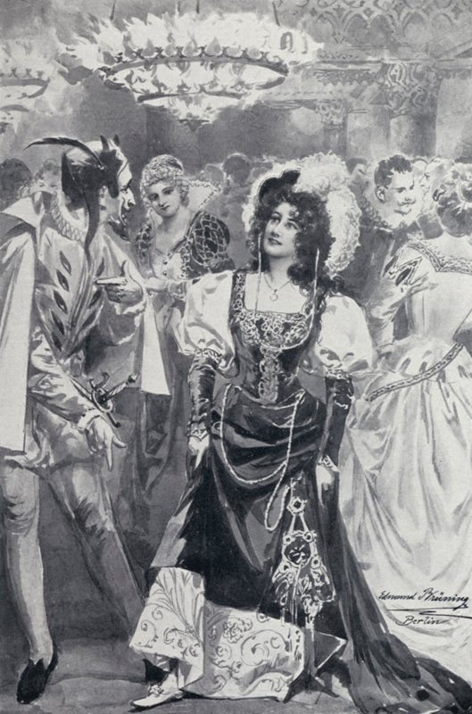 Illustrasjon for Goethes Faust av Edmund Bruning