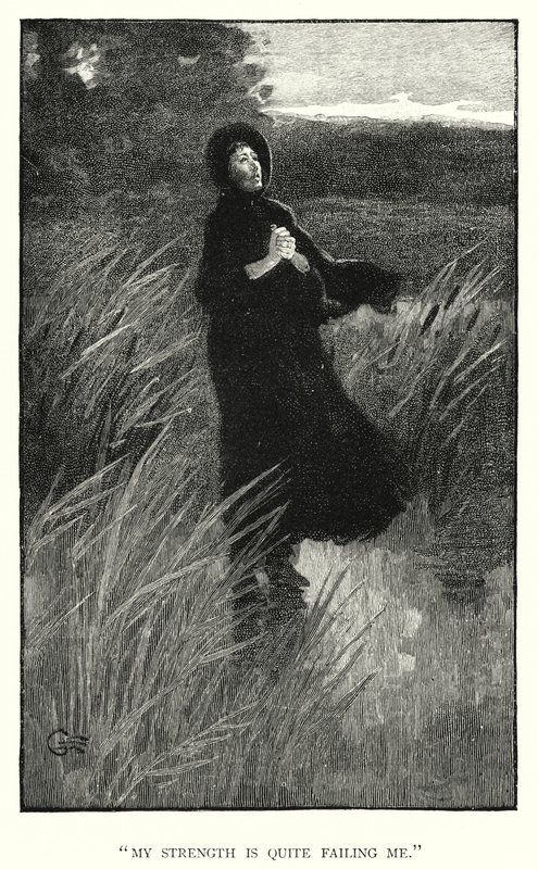 Illustrasjon for Jane Eyre av Charlotte Bronte (gravering) av Edmund Henry Garrett
