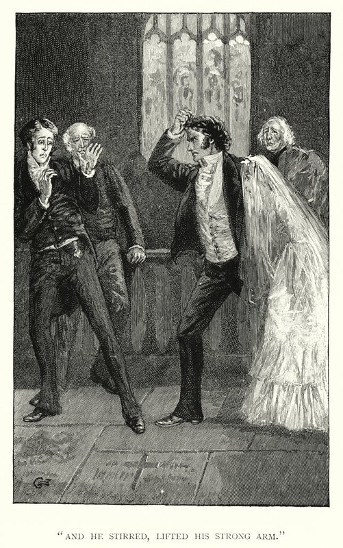 Illustrasjon for Jane Eyre av Charlotte Bronte (gravering) av Edmund Henry Garrett