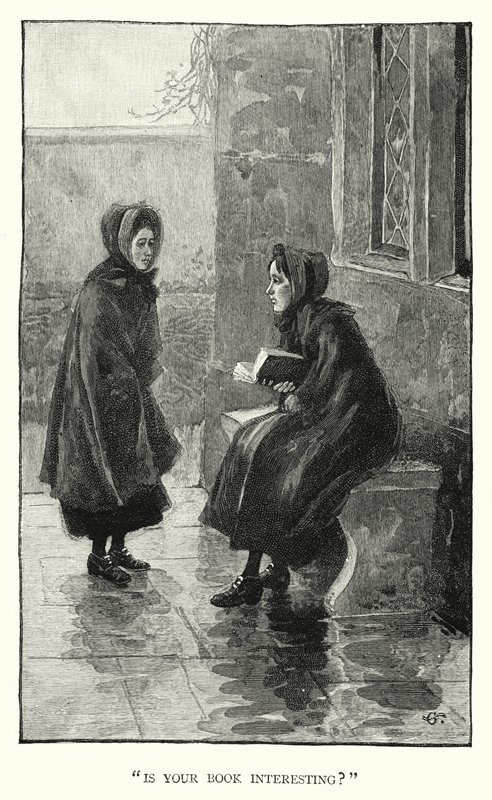 Illustrasjon for Jane Eyre av Charlotte Bronte (gravering) av Edmund Henry Garrett