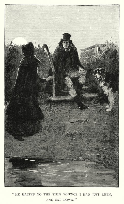 Illustrasjon for Jane Eyre av Charlotte Bronte (gravering) av Edmund Henry Garrett