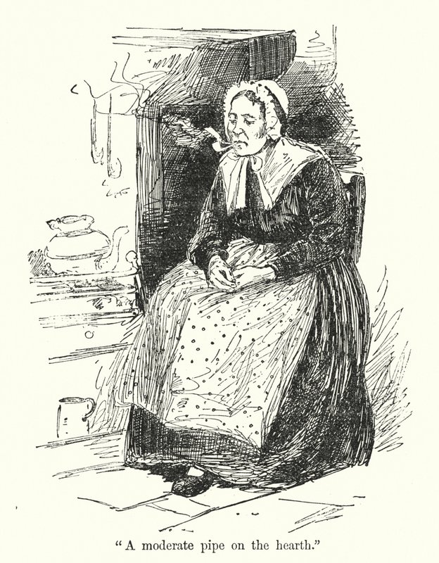 Illustrasjon for Jane Eyre av Charlotte Bronte (litho) av Edmund Henry Garrett