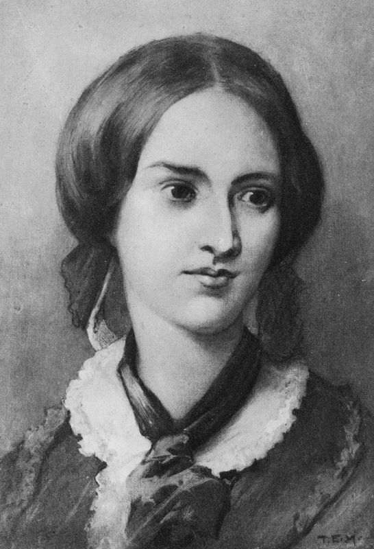 Portrett av Charlotte Bronte (litho) av Edmund Henry Garrett