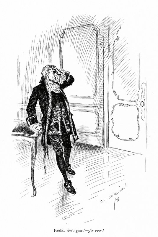 Illustrasjon for Sheridans The Rivals (gravering) av Edmund Joseph (after) Sullivan