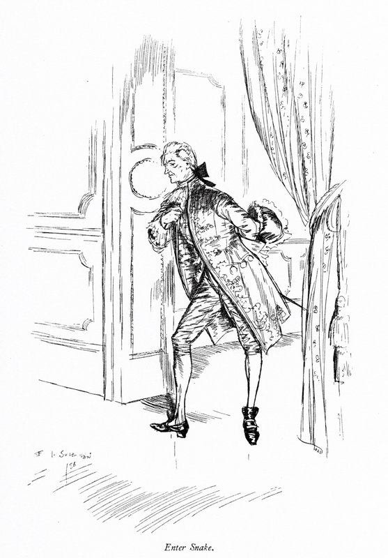 Illustrasjon for Sheridans The School for Scandal (gravering) av Edmund Joseph (after) Sullivan