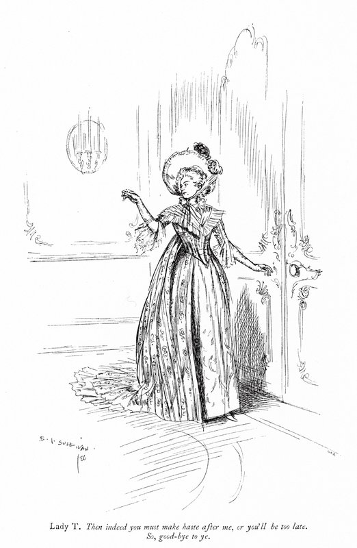 Illustrasjon for Sheridans The School for Scandal (gravering) av Edmund Joseph (after) Sullivan