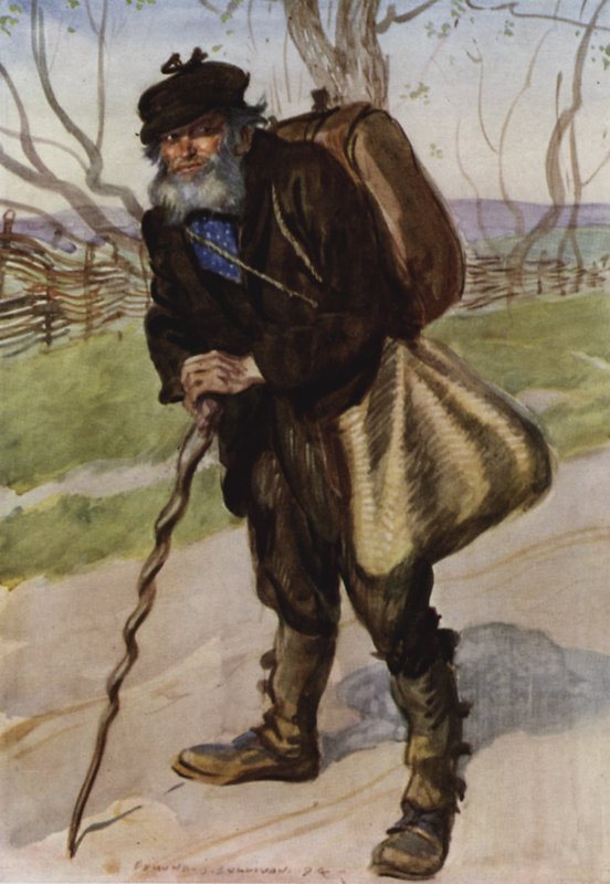 En gang så jeg ham stå midt på en støvete vei av Edmund Joseph Sullivan