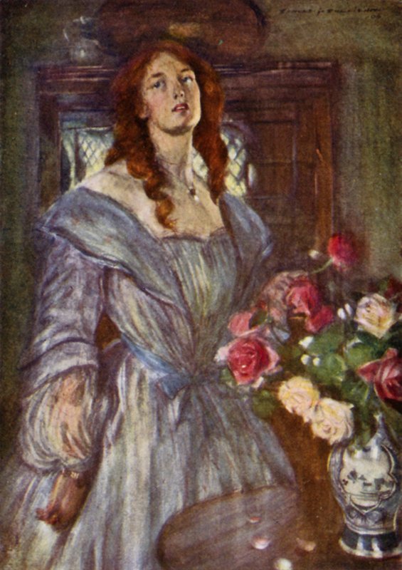 Robert Browning: A Pretty Woman (litho-farge) av Edmund Joseph Sullivan